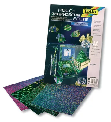 Productafbeelding van Folia 305                            Hologrammfolie - selbstklebend, 23 x 33 cm, 4 Blatt