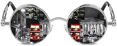 Productafbeelding van Steampunk Gepolariseerde Zonnebril met UV Bescherming en Verstelbare Neuspads