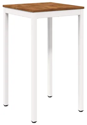 Produktbild von vidaXL Gartenbar-Tisch Natürlich und Weiß 60 x 60,5 x 105 cm