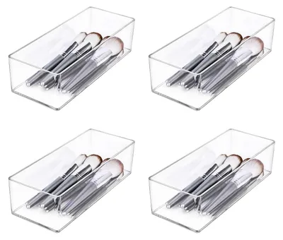 Produktbild von Solidchoice – 4er-Set transparente Make-up-Organizer – ideal für Kosmetik und Schmuck