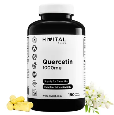 Zdjęcie produktu dla Kwercetyna 1000 mg | 180 wegańskich kapsułek