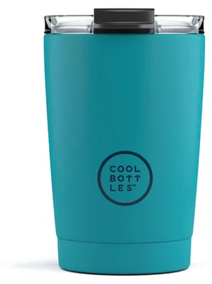 Produktbild von Cool Bottles - Tumbler - Thermobecher aus Edelstahl - 330 ml - Vivid Turquoise -
