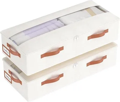 Immagine prodotto di Contenitore da riporre sotto il letto, per riporre i vestiti, con coperchio e maniglie