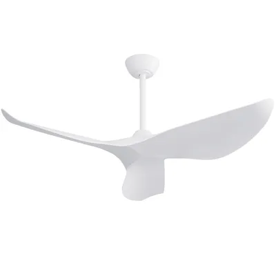 Produktbild von Parrot Uncle 96 cm Deckenventilator ohne Licht, leiser DC Motor, Fernbedienung, modern für Schlafzimmer & überdachte Außenbereiche