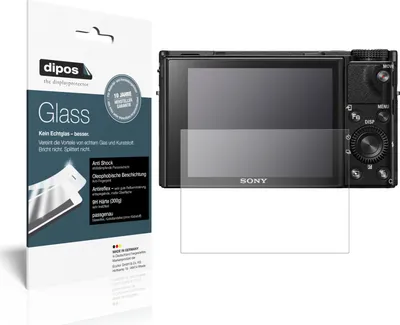 Produktbild von 1x Schutzfolie für Sony Cyber-Shot DSC-RX100 matt - Anti-Shock 9H Folie dipos Glass Kunststoffglas