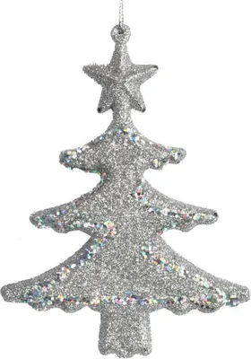 Produktbild von Glitzernder Weihnachtsbaum-Anhänger, 20 cm