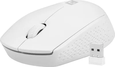 Zdjęcie produktu dla NATEC STORK, Oburęczny, Optyczny, RF Wireless + USB Type-A, 1600 DPI, Biały