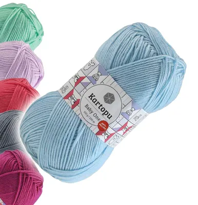 100g Strickgarn Kartopu BABY ONE Antipilling babyblau