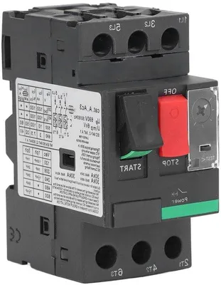 Zdjęcie produktu dla Zabezpieczenie silnika elektrycznego 4–6 A, 690 V, termomagnetyczne, czarne