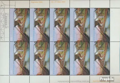 Produktbild von Briefmarken BRD (BR.Deutschland) 2001 Mi 2171Klb II Kleinbogen (kompl.Ausg.) postfrisch Wuppertaler Schwebebahn - Naposta