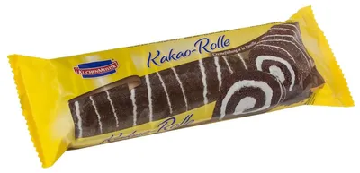 Produktbild von KuchenMeister Kakao Rolle mit Vanillecreme Füllung und Fettglasur 400g