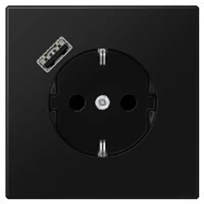 Produktbild von Jung SCHUKO Steckdose mit USB Typ A LS1520-18ASWM (LS1520-18ASWM)