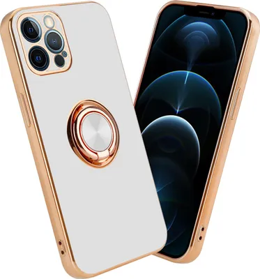 Obrázek produktu pro Cadorabo ochranné pouzdro pro Apple iPhone 12 PRO MAX pouzdro v bílé barvě kryt fotoaparátu ochrana magnetický držák do auta