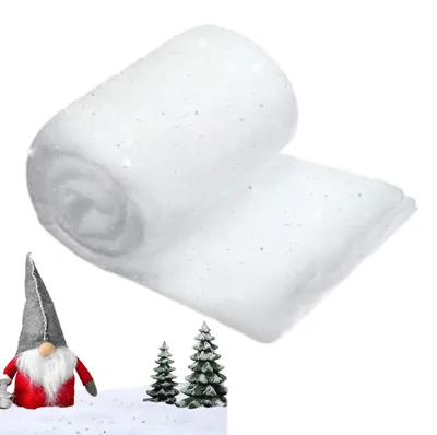 Künstliche Schneedecke 0,8 x 3 m, weich, für Weihnachtsdekoration