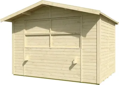 Produktbild von Marktstand weka Mori 5 inkl. Fußboden 319 x 250 cm natur