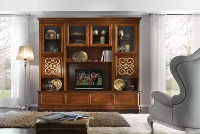 Zdjęcie produktu dla Wandschrank Wohnwand RTV Designer Möbel Wohnzimmer Italienische