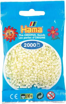 Produktbild von Hama Beads 501-02, Bastelset für Kinder, 10 Jahr(e), PVC, Cremefarben, 2000 Stück(e)
