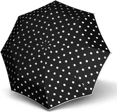 Image de Knirps parapluie de poche parapluie T.205 Duomatic Dot Art Black noir
