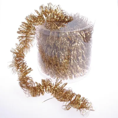 Produktbild von Lamettagirlande Weihnachten "Spirale" - 5m - Kupfer - 67484