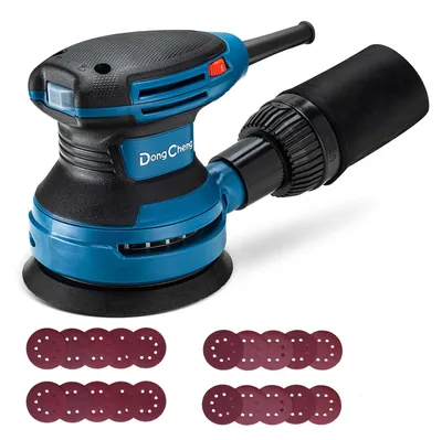 Produktbild von Exzenterschleifer Schleifmaschine Poliermaschine - 125 mm - 380 W - 6 Drehzahlstufen - Mit Staubsack
