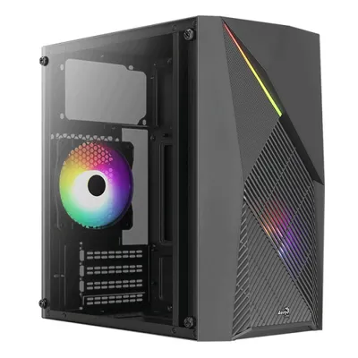 Produktbild von Aerocool Raider Mini RGB schwarzes Gehäuse