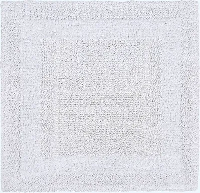 Produktbild von HOMESCAPES Duschvorleger weiß 50x50 cm aus 100% Baumwolle