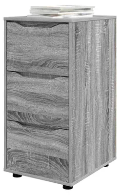 Produktbild von Minimalistischer Holzwerkstoff-Speicherschrank Grau Sonoma 40x48x81cm mit Schublade