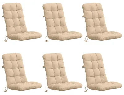 Productafbeelding van 6-delige Hoogrug Kussen VIANEN 6 st 100% Polyester Crèmekleurig