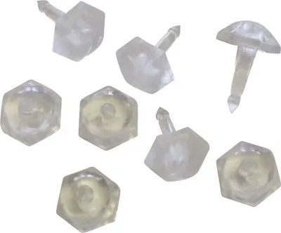 Produktbild von Gardinia Faltenstecker für Vorhangschiene, Kunststoff, Glasklar, 50 Stück