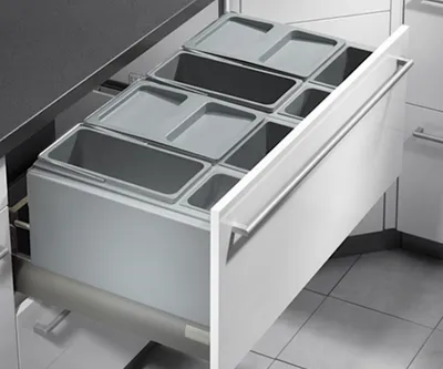 Image de HAILO AS XXL 900 18/D/18/D/12/P/P/U/U pour tiroirs coulissants, armoires de 90 cm de largeur / poubelle