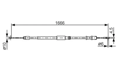 Produktbild von Bosch Seilzug, Feststellbremse  1 987 482 032