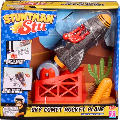 Produktbild von Stuntman Stu Raketenflugzeug Spielzeugflugzeug für Kinder