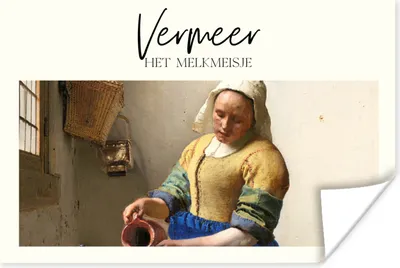 Produktbild von MuchoWow® Poster Milchmädchen - Vermeer - Alte Meister 60x40 cm - Schlafzimmerdekoration
