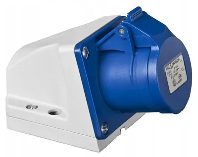Produktbild von Elektro-Plast Wandsteckdose Blau 250V