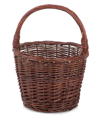 Produktbild von JIPRO® Gartenkorb aus Weide Gewas V. - Weidenkorb - Ø 27 x H 22/40(cm)