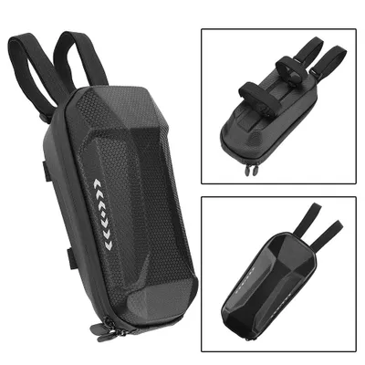 Produktbild von 2L E-Scooter Tasche Wasserdicht, EVA Lenkertasche für Elektroroller und Fahrrad, Fronttasche Schwarz