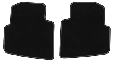 Produktbild von Velours-Fußmatten Hinten für Skoda Roomster 2006-2015 (Kombivan) – 2-tlg, Schwarz, passgenau – Wielganizator LUX