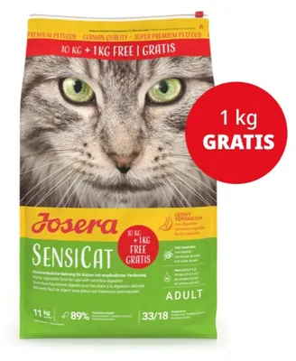 Zdjęcie produktu dla Josera Sensicat Karma dla kotów sterylizowanych 10kg + 1kg gratis
