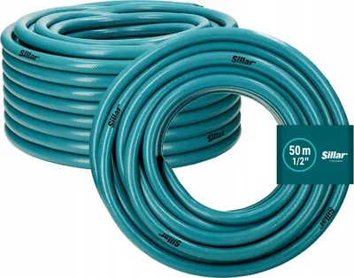 Image de Tuyau d'arrosage Sillar 50 m, 1/2", à 4 couches de renfort – Tuyau d'arrosage résistant aux UV pour le jardin