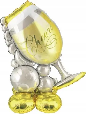 Image de Ballon en verre debout pour mariage 102x127cm