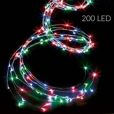 Zdjęcie produktu dla Girlanda świetlna zewnętrzna, kaskada, 200 LED