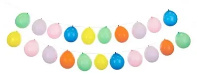 Produktbild von Bunte Girlande aus Ballons, 3-in-1 – ideal für jede Party! Schaffen Sie eine unvergessliche Atmosphäre mit unserem einzigartigen Ballon-Set!