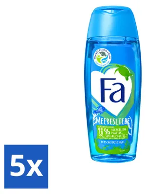 Produktbild von 5 x Fa Douchegel Meeresliebe Fresh - 250 ml - Vorteilspackung - 5 Stücke