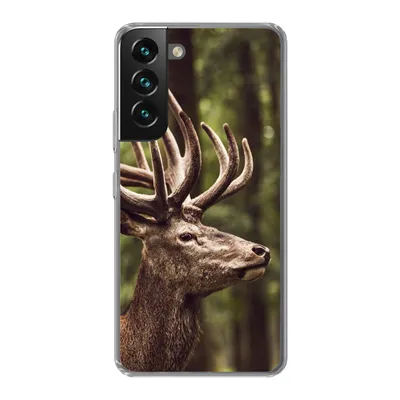 Produktbild von MuchoWow® Handyhülle Schutzhülle Hülle für Samsung Galaxy S22 Plus Hirsch - Natur - Geweih - Wald - Tiere Silikon Softcase Handy Hülle - Schutzabdeckung