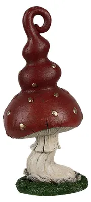 Image de Clayre & Eef Décoration Champignon 17 cm rouge Polyrésine