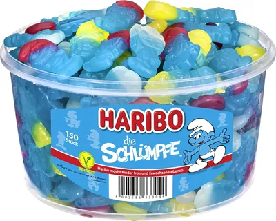 Produktbild von Haribo - Šmoulové 150 ks. TIN