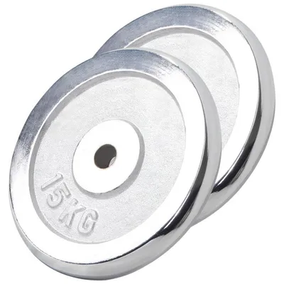 Obrázok produktu pre Gorilla Sports Sada chrómovaných kotúčov, 2 x 15 kg