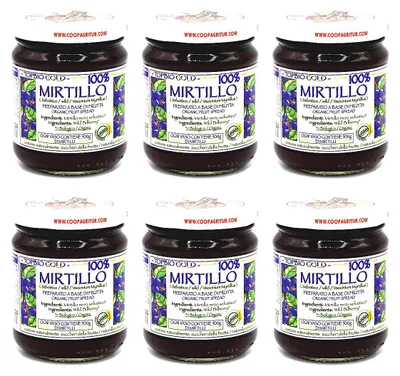 Produktbild von Agritur -  Heidelbeer Kompott 100 Prozent Frucht ohne Zuckerzusatz - 6 x 210 g