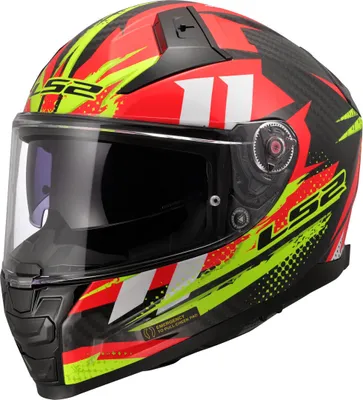 Produktbild von LS2 Integralhelm FF811 Vector II Carbon XL Rot / Gelb Tantic