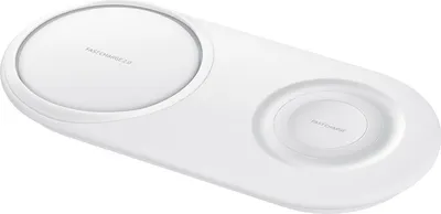 Produktbild von Samsung Wireless Charger Duo Pad Induktionsladegerät Qi Schnellladefunktion weiß